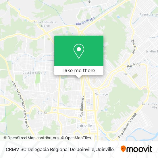 CRMV SC Delegacia Regional De Joinville map