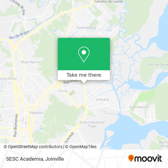 Mapa SESC Academia