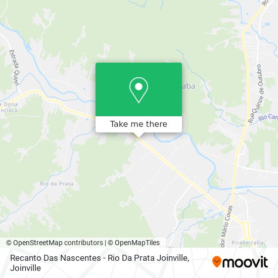 Recanto Das Nascentes - Rio Da Prata Joinville map