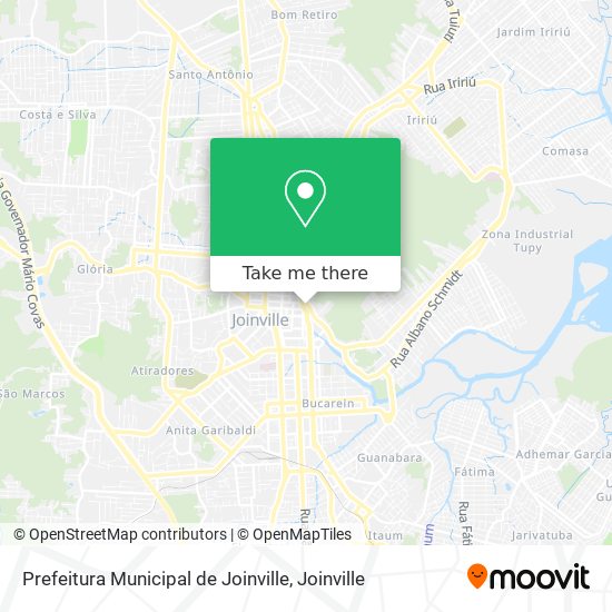 Mapa Prefeitura Municipal de Joinville