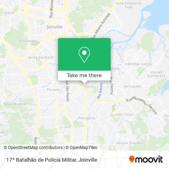 17º Batalhão de Polícia Militar map