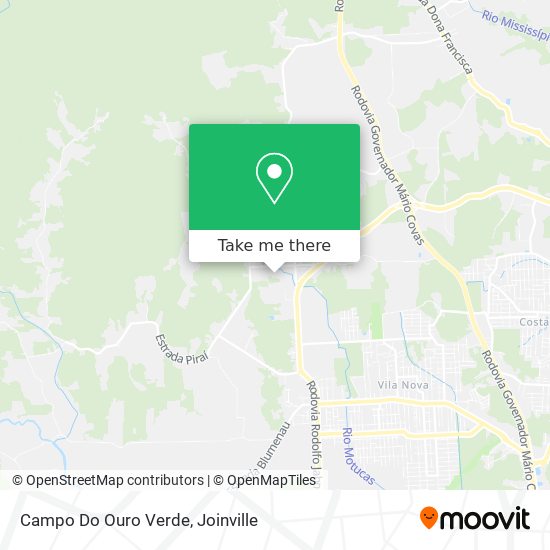 Mapa Campo Do Ouro Verde