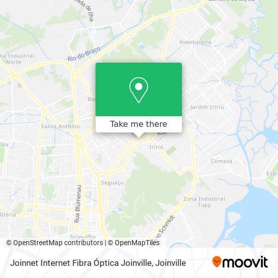 Joinnet Internet Fibra Óptica Joinville map