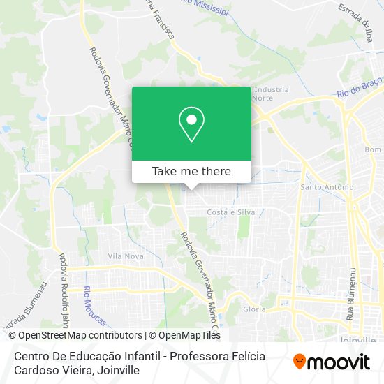 Centro De Educação Infantil - Professora Felícia Cardoso Vieira map