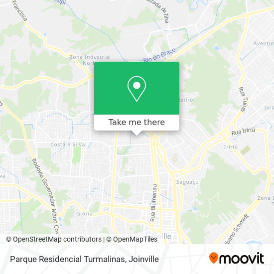 Parque Residencial Turmalinas map