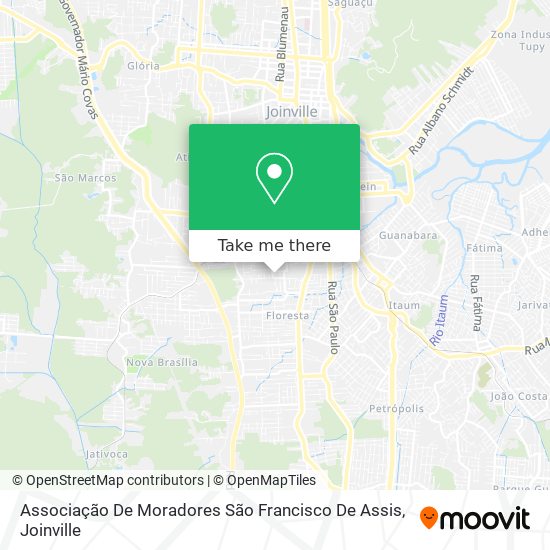 Mapa Associação De Moradores São Francisco De Assis