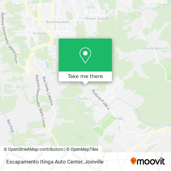 Escapamento Itinga Auto Center map