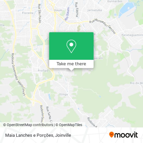 Maia Lanches e Porções map