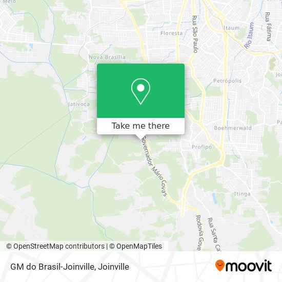 GM do Brasil-Joinville map