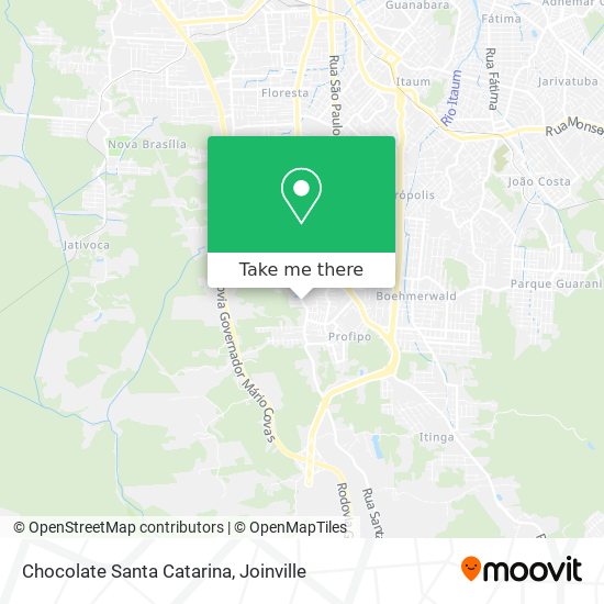 Chocolate Santa Catarina map