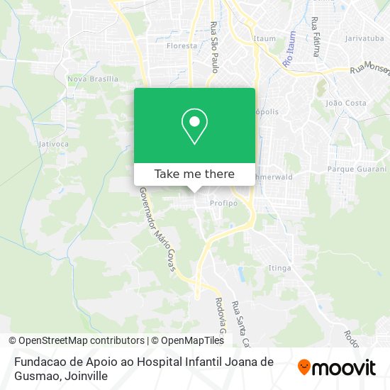 Fundacao de Apoio ao Hospital Infantil Joana de Gusmao map