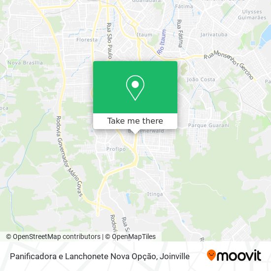 Panificadora e Lanchonete Nova Opção map