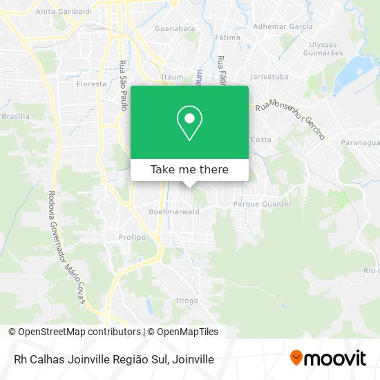 Rh Calhas Joinville Região Sul map