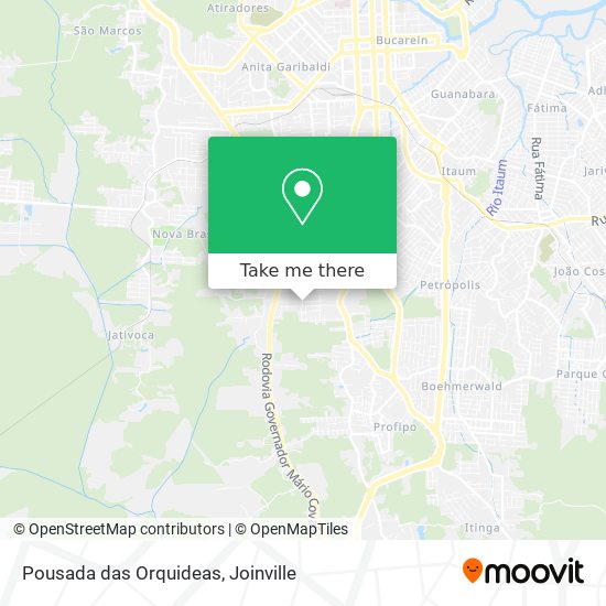 Pousada das Orquideas map