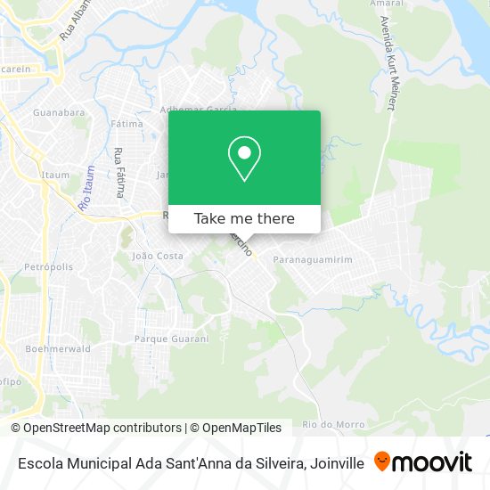 Mapa Escola Municipal Ada Sant'Anna da Silveira