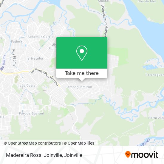 Madereira Rossi Joinville map