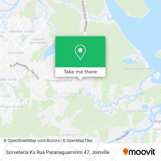 Sorveteria Ks Rua Paranaguamirim 47 map