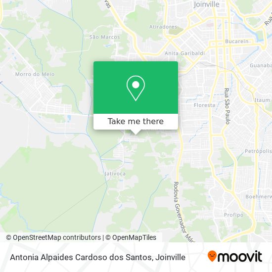 Antonia Alpaides Cardoso dos Santos map