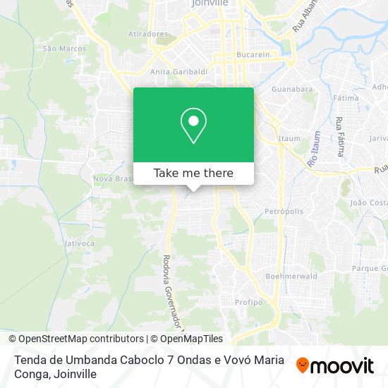 Tenda de Umbanda Caboclo 7 Ondas e Vovó Maria Conga map