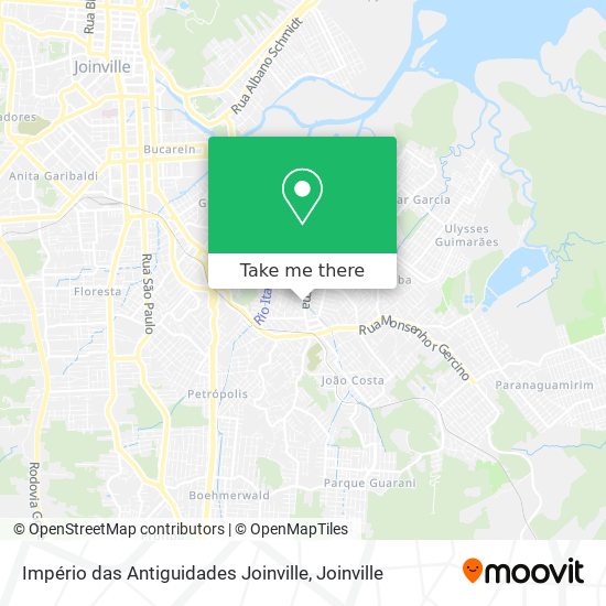 Império das Antiguidades Joinville map
