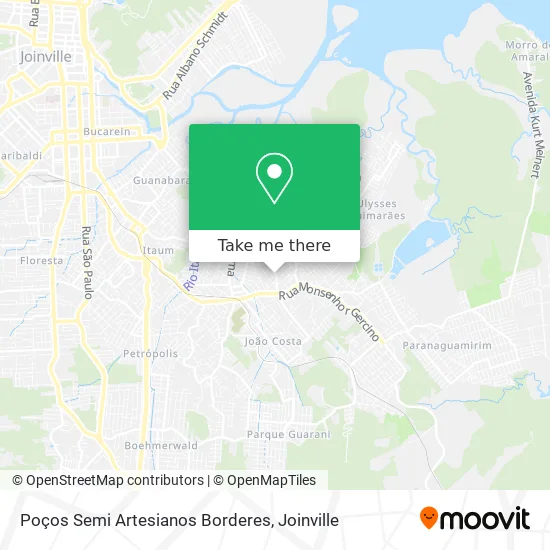 Poços Semi Artesianos Borderes map