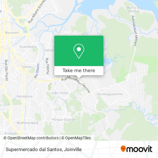 Supermercado dal Santos map