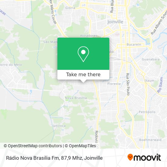 Rádio Nova Brasilia Fm, 87,9 Mhz map