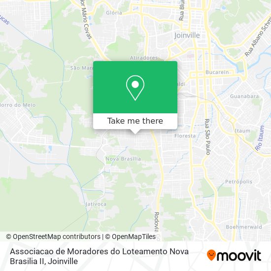 Mapa Associacao de Moradores do Loteamento Nova Brasilia II