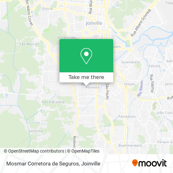 Mosmar Corretora de Seguros map
