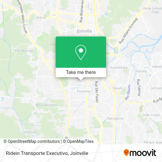 Ridein Transporte Executivo map