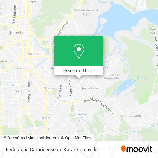 Federação Catarinense de Karatê map