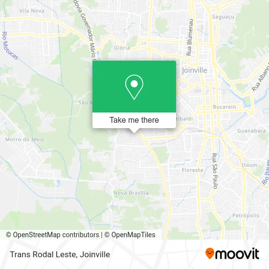 Trans Rodal Leste map