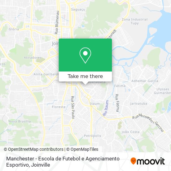 Manchester - Escola de Futebol e Agenciamento Esportivo map