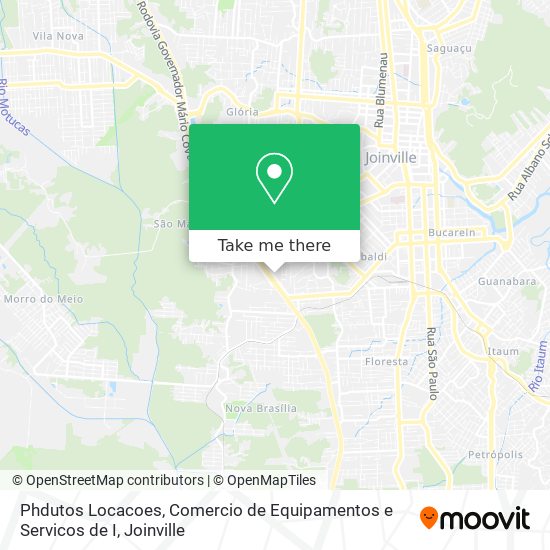 Phdutos Locacoes, Comercio de Equipamentos e Servicos de I map