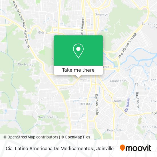 Cia. Latino Americana De Medicamentos. map