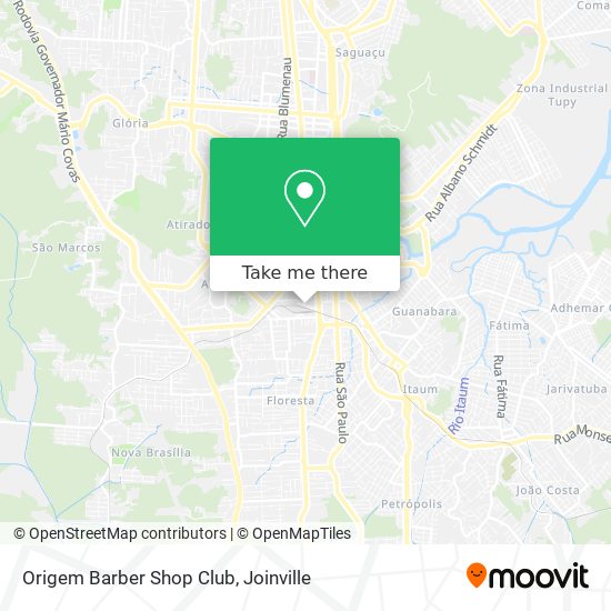 Origem Barber Shop Club map