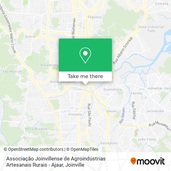 Associação Joinvillense de Agroindústrias Artesanais Rurais - Ajaar map