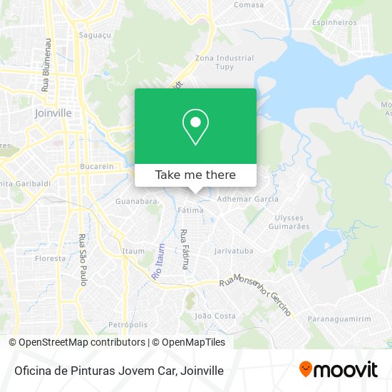 Oficina de Pinturas Jovem Car map
