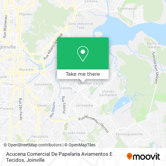 Acucena Comercial De Papelaria Aviamentos E Tecidos map