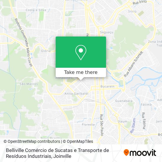 Belliville Comércio de Sucatas e Transporte de Resíduos Industriais map