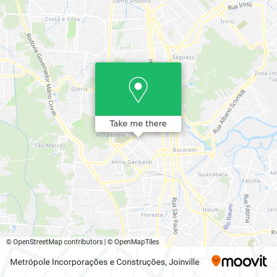 Metrópole Incorporações e Construções map