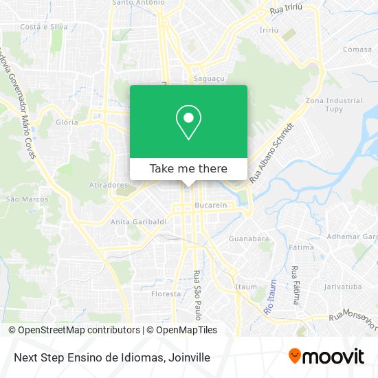 Next Step Ensino de Idiomas map