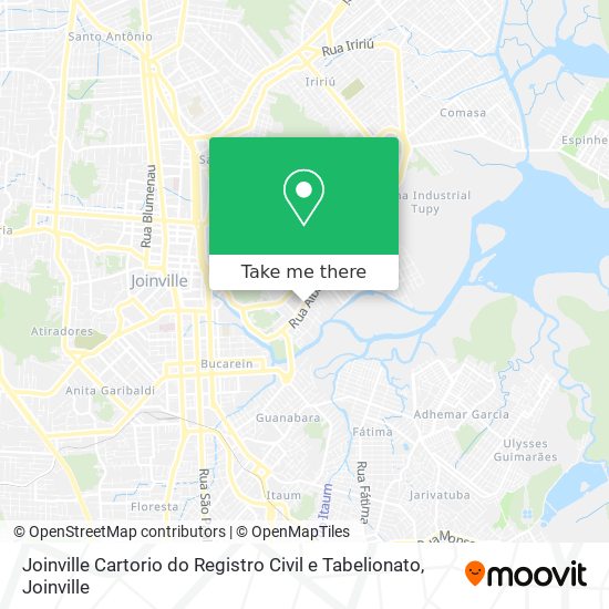 Joinville Cartorio do Registro Civil e Tabelionato map