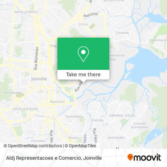Aldj Representacoes e Comercio map