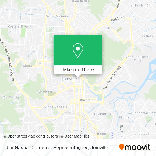 Jair Gaspar Comércio Representações map