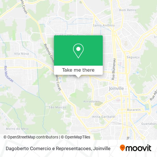 Dagoberto Comercio e Representacoes map