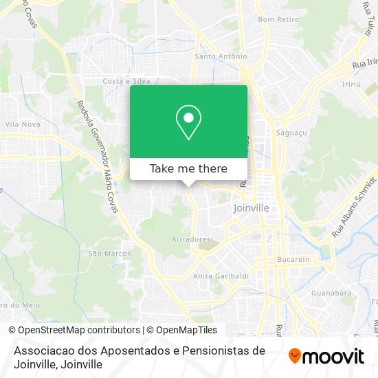 Associacao dos Aposentados e Pensionistas de Joinville map