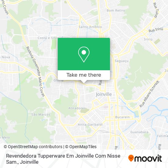 Revendedora Tupperware Em Joinville Com Nisse Sam. map