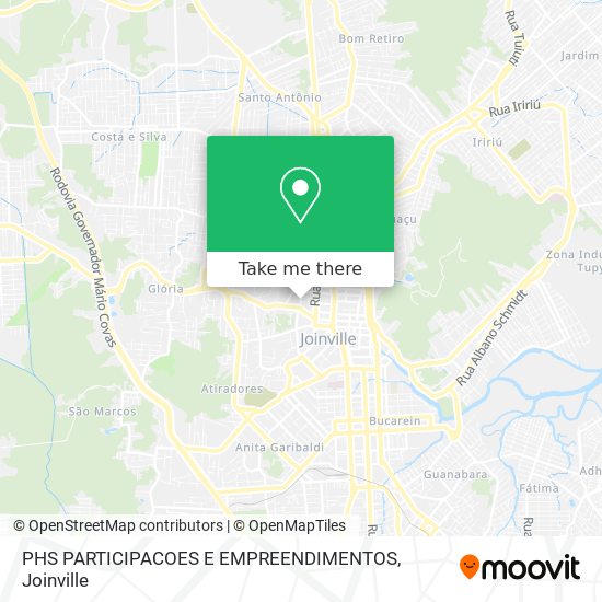 PHS PARTICIPACOES E EMPREENDIMENTOS map