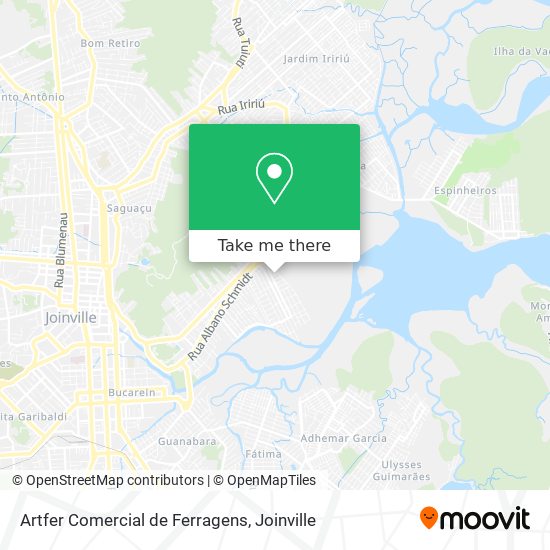 Mapa Artfer Comercial de Ferragens